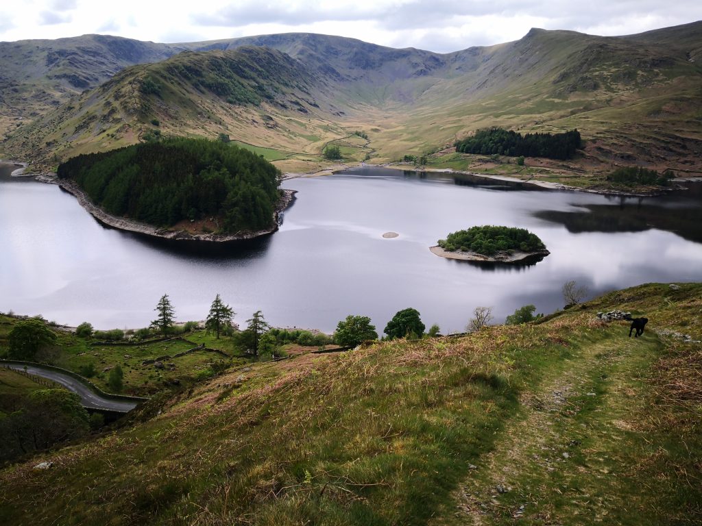 The Breathtaking views along a hike in the Lake District