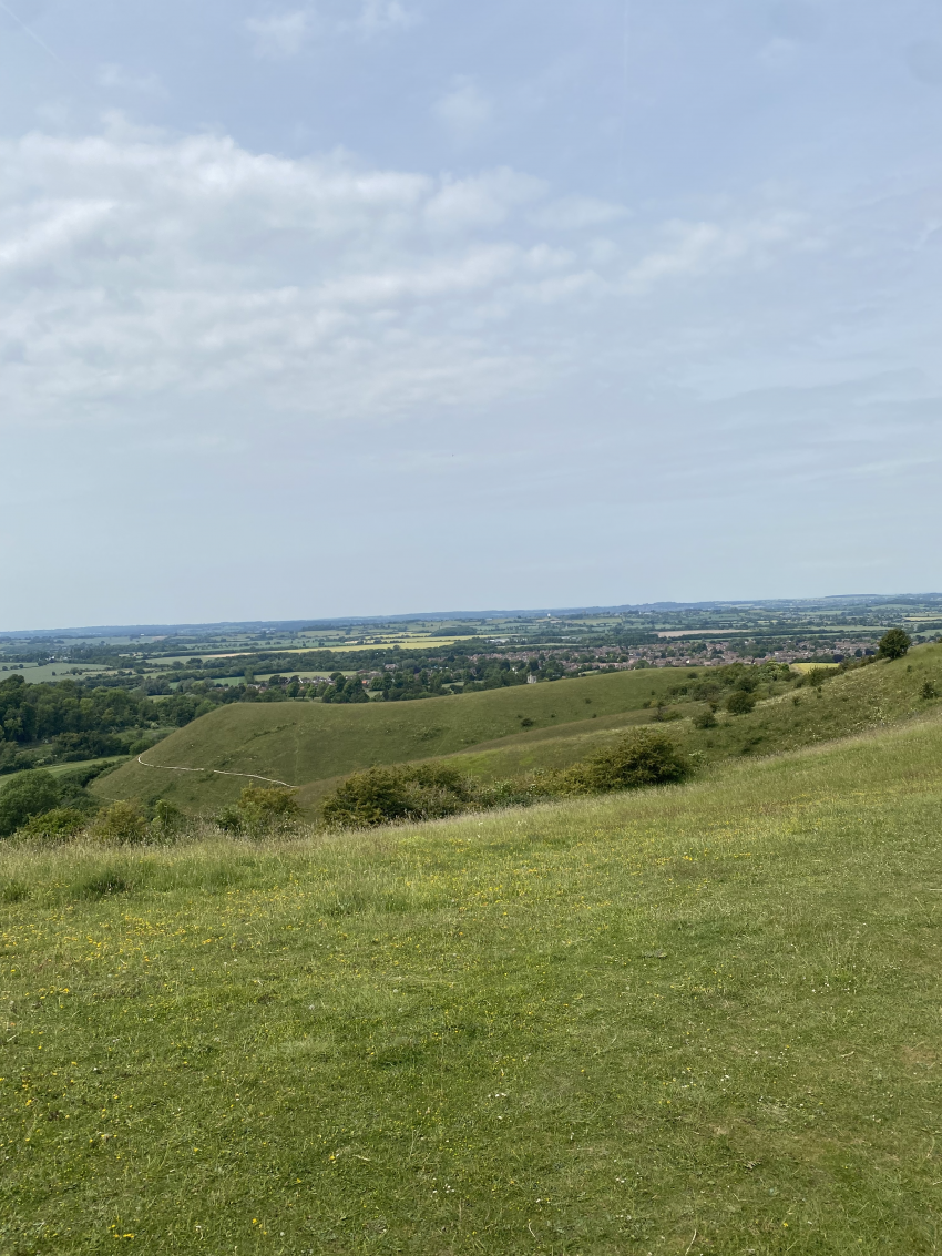 Monthly meet-up view from the Chiltern hills